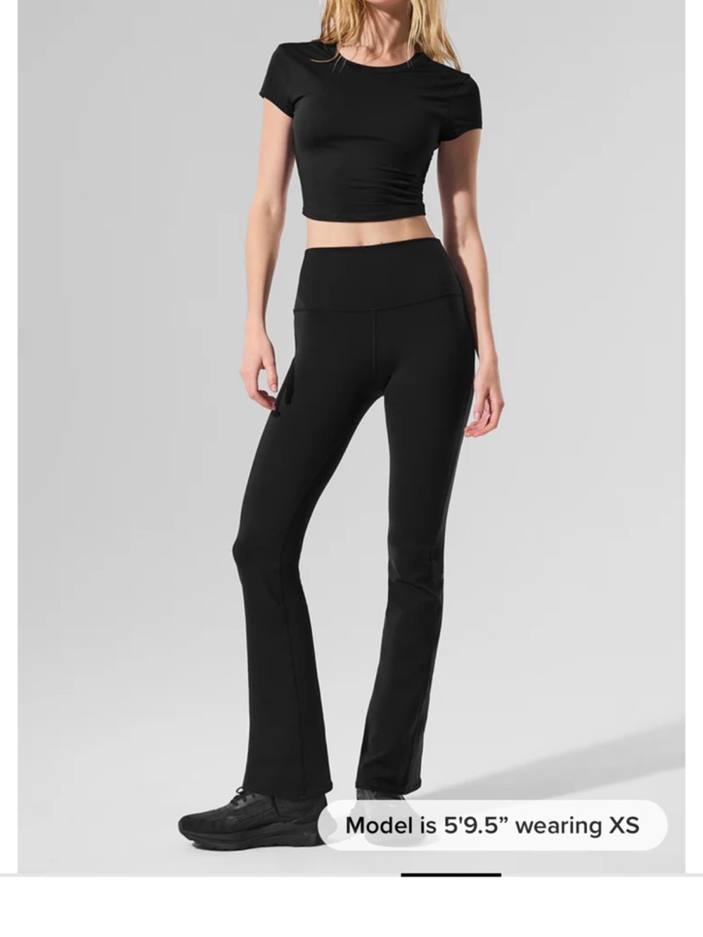 ALO Yoga Black High-Rise Flare Leg Pants